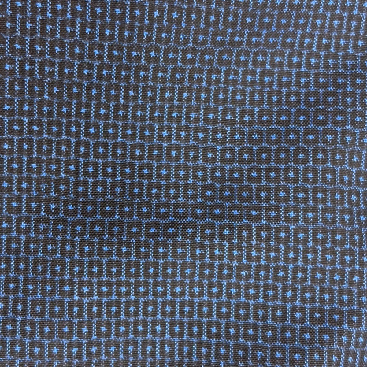 男着物 身丈96 cm 裄丈70 5 L 羽織 大島紬地 証紙 亀甲絣 紺色 正絹 秀品