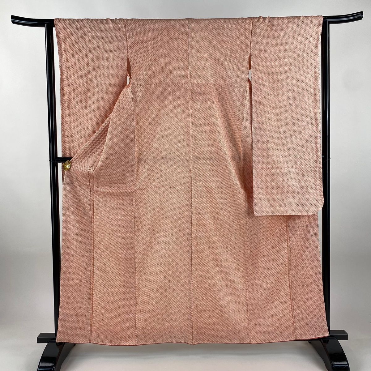 振袖 身丈161 cm 裄丈63 S 袷 総絞り サーモンピンク 正絹 秀品