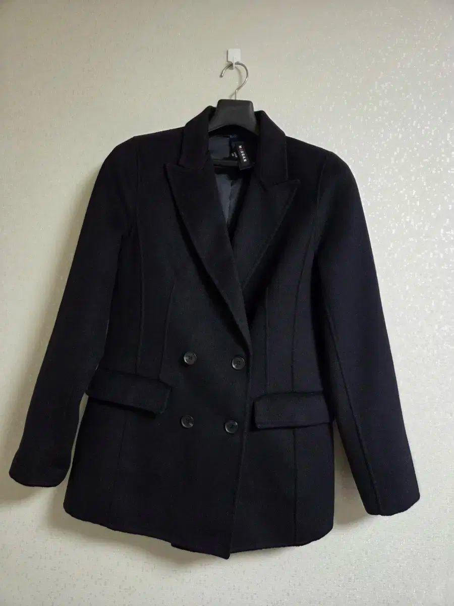 モルガン ブラック ダブル ボタン ジャケット