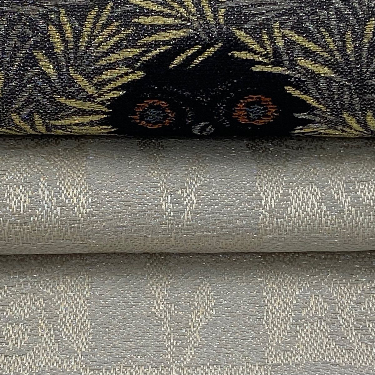 ふくろう 金銀糸