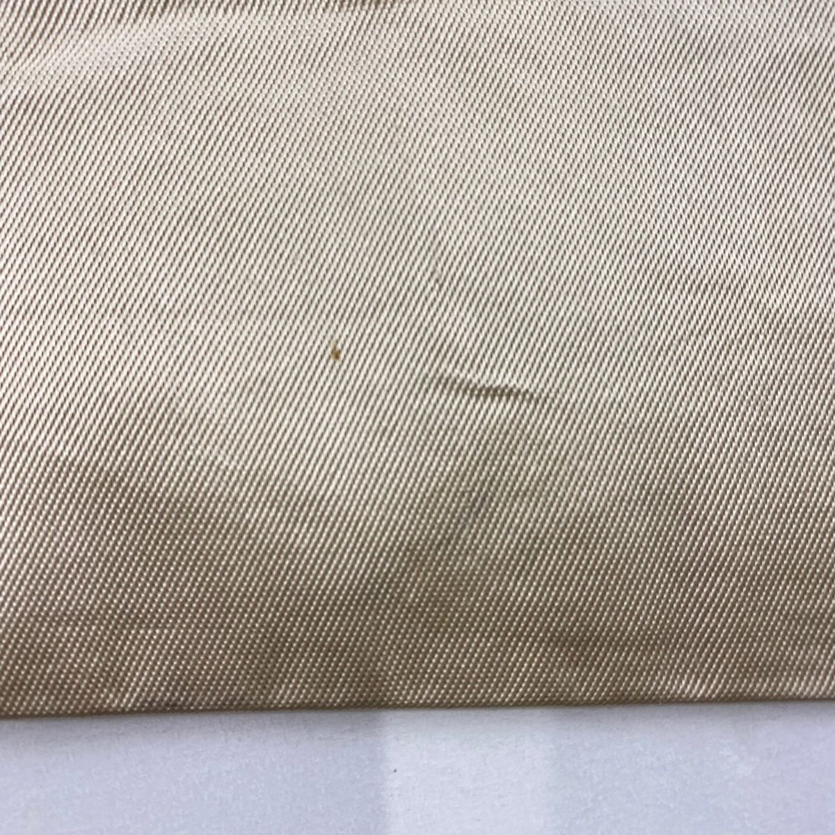  名古屋帯 関西仕立て 向かい鳥 花唐草 金糸 ベージュ 正絹 名古屋帯 帯