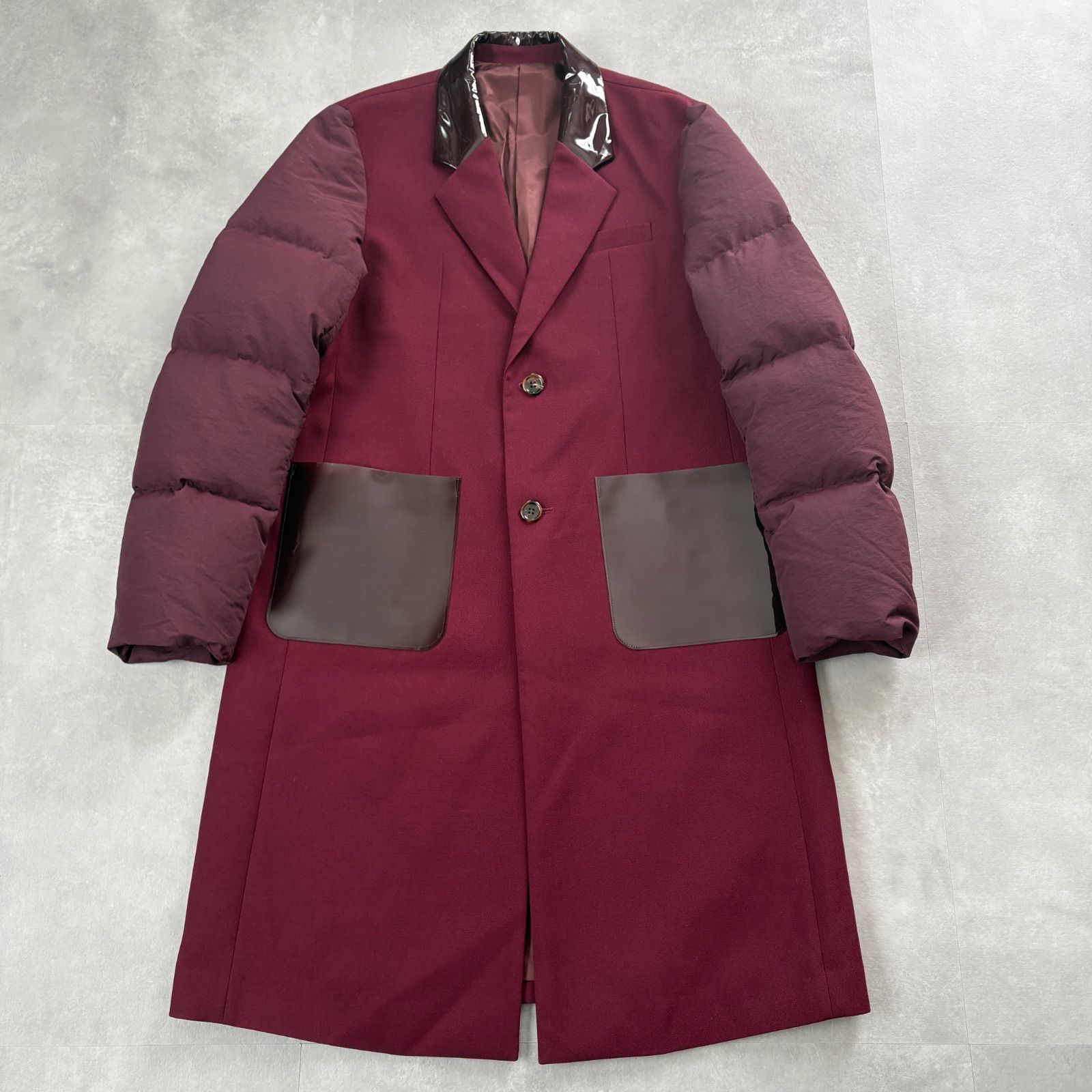 名作 定価13万 UNDERCOVER 21AW 袖ダウン ドッキングコート UC2A4305 表記サイズ2 M位