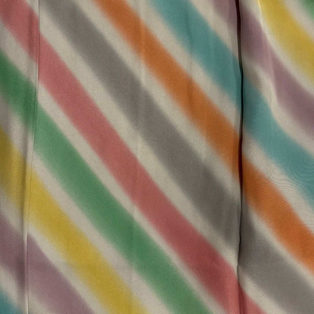  長襦袢 身丈122 5 cm 裄丈63 S 大島紬美術館 証紙 斜縞 灰色 正絹 秀品 長襦袢 長襦袢 半襦袢