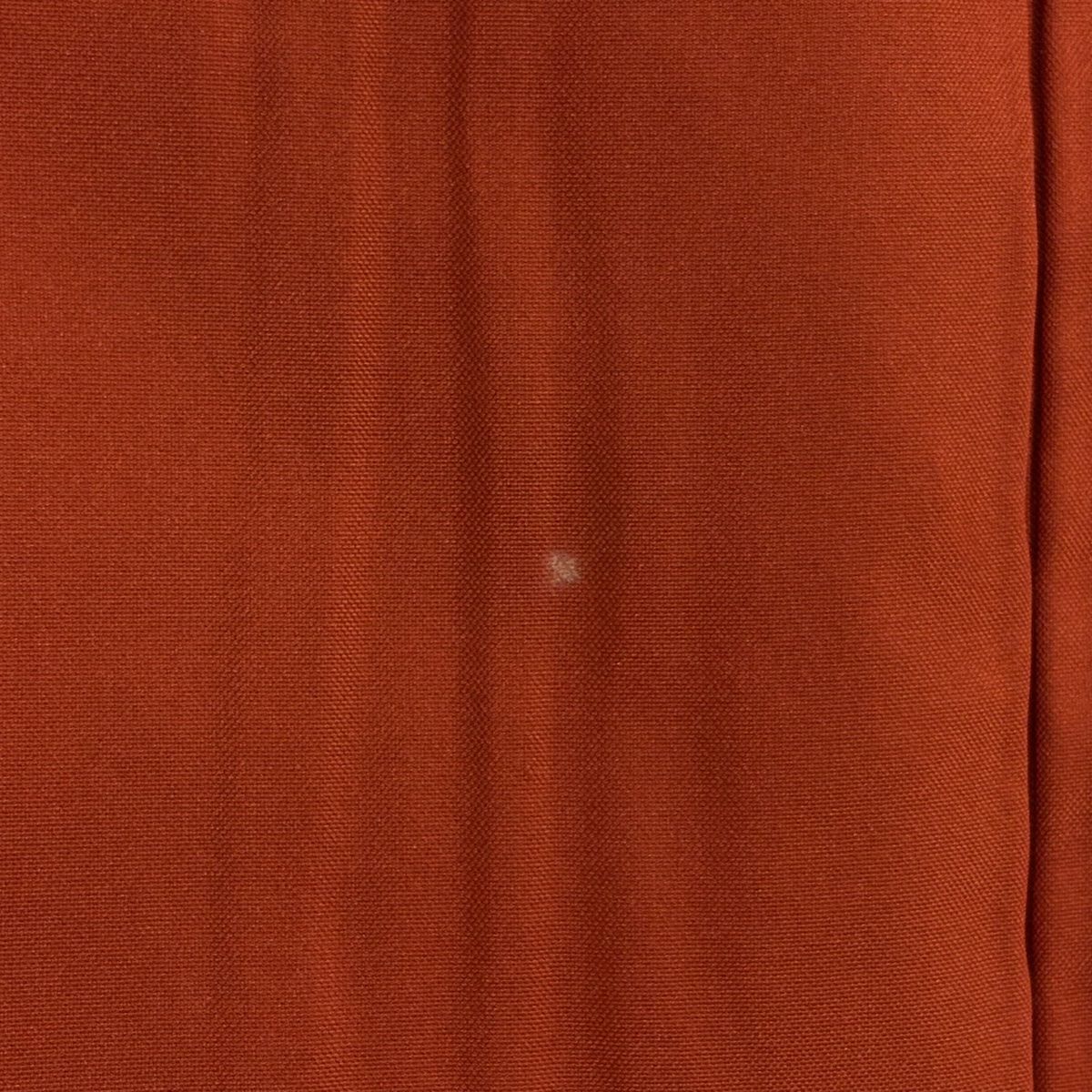  紬 身丈160 cm 裄丈66 M 袷 草花 幾何学模様 焦茶色 正絹 秀品 紬 着物