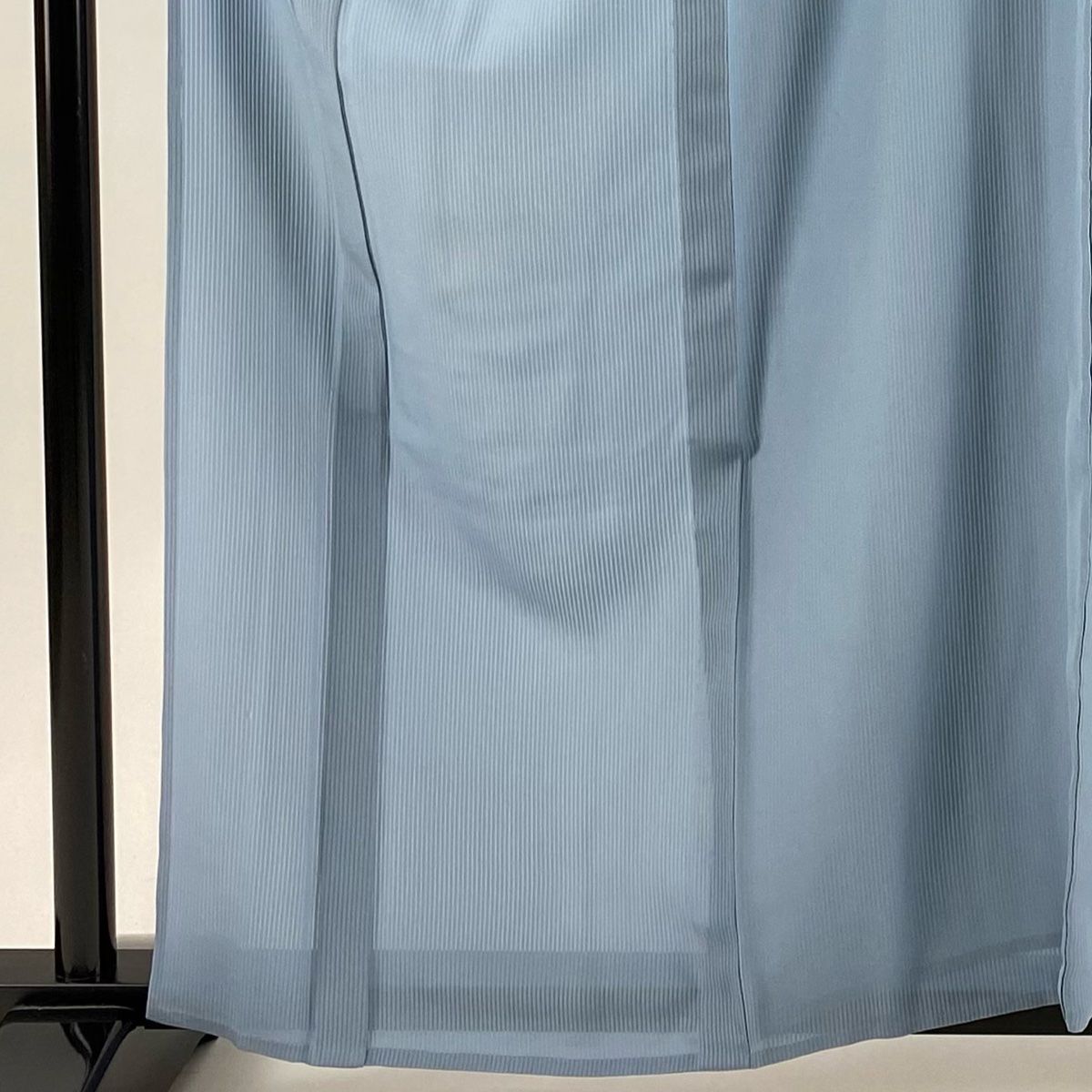 色無地 身丈161 cm 裄丈65 M 薄物 建物 水色 正絹 秀品 一つ紋