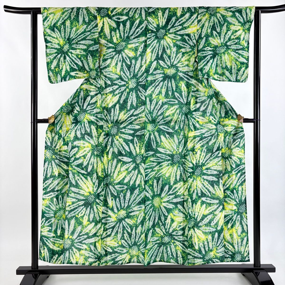 平和屋着物□極上 夏物 竺仙 綿 浴衣 立波に千鳥 逸品 DZAB1116kh5 綿 浴衣