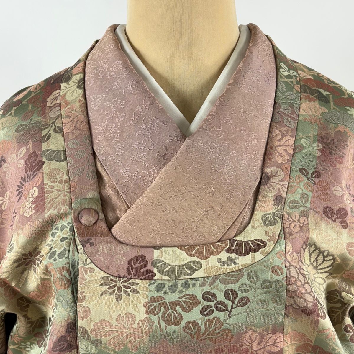 平和屋着物□極上 道中着 ロング丈 木目文様 暈し染め 逸品 CZAA4103s5