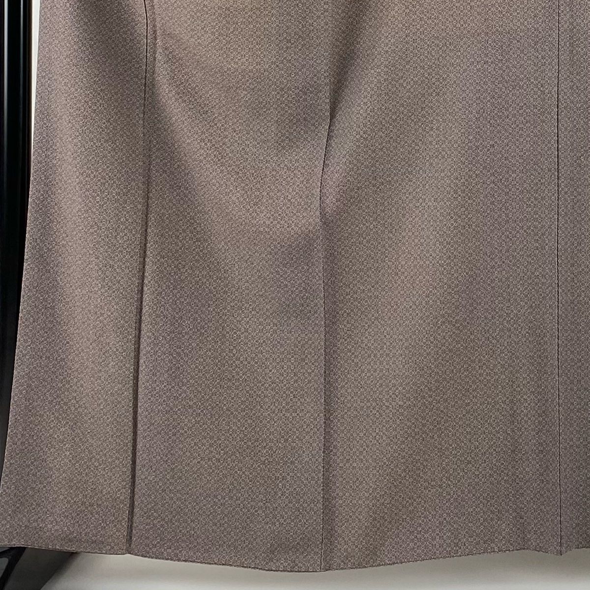 小紋 身丈163 cm 裄丈66 M 袷 ますいわ屋 花 小豆色 正絹