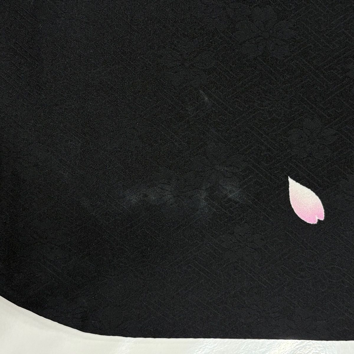  振袖 身丈165 5 cm 裄丈66 M 袷 桜 手鞠 金糸 金彩 黒 正絹 振袖 着物