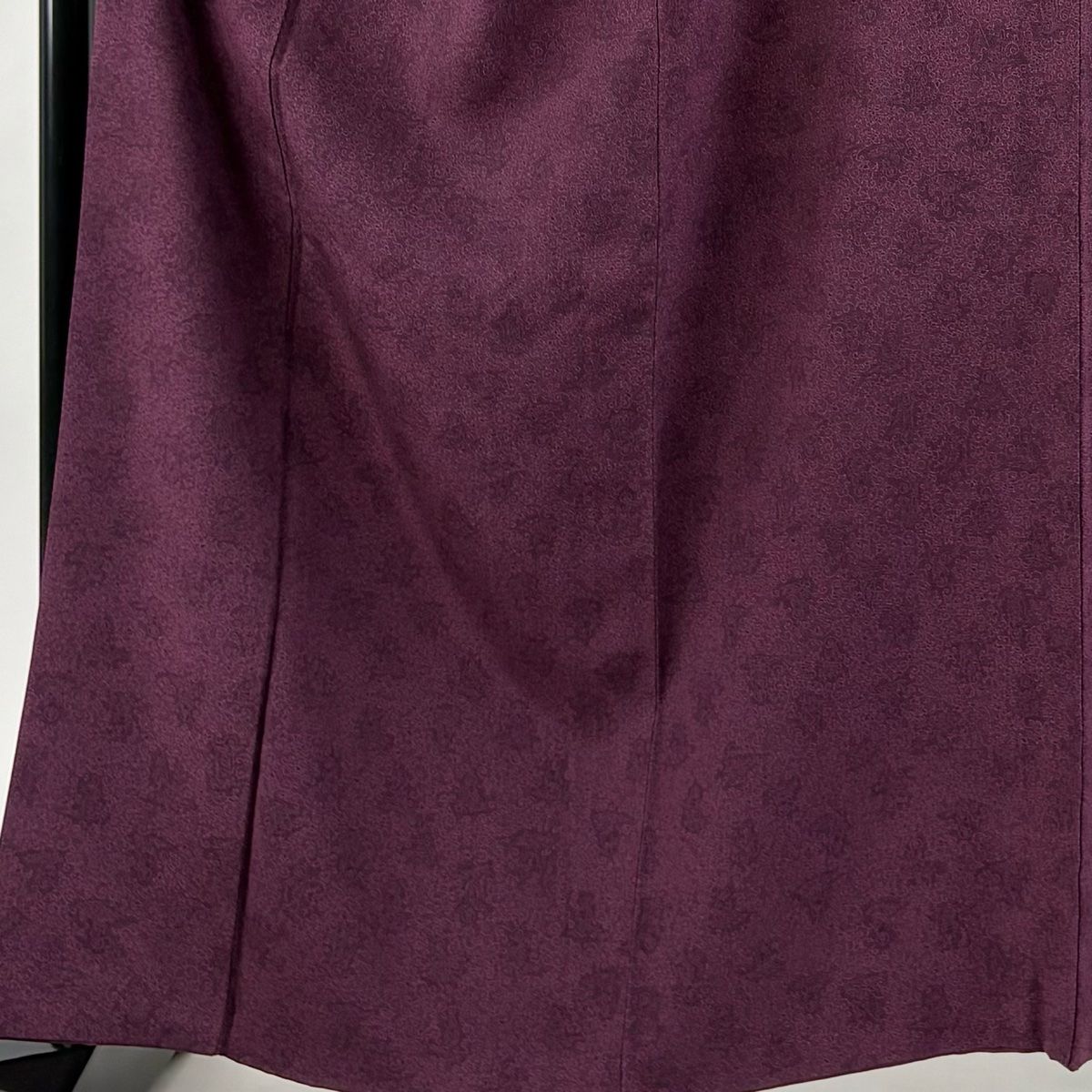 江戸小紋 身丈163 5 cm 裄丈63 S 袷 人間国宝 中村勇二郎 落款 雲上供養菩薩 赤紫 正絹