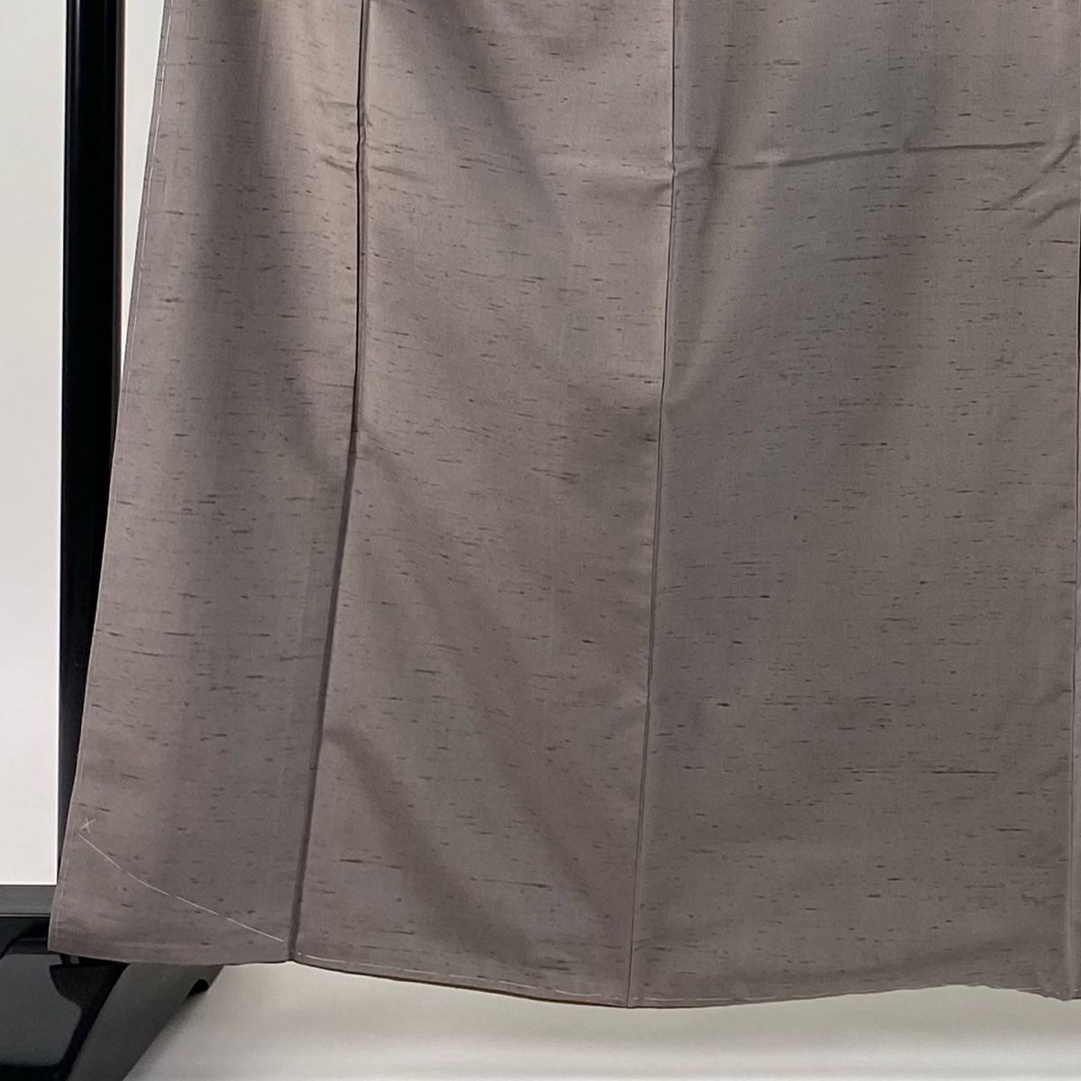 紬 身丈163 cm 裄丈68.5 L 袷 白山工房 落款 証紙 茶紫 正絹