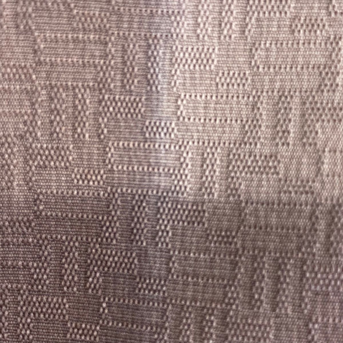  小紋 身丈161 5 cm 裄丈64 M 袷 千年工房 落款 格子 地紋 焦茶色 正絹 小紋 着物