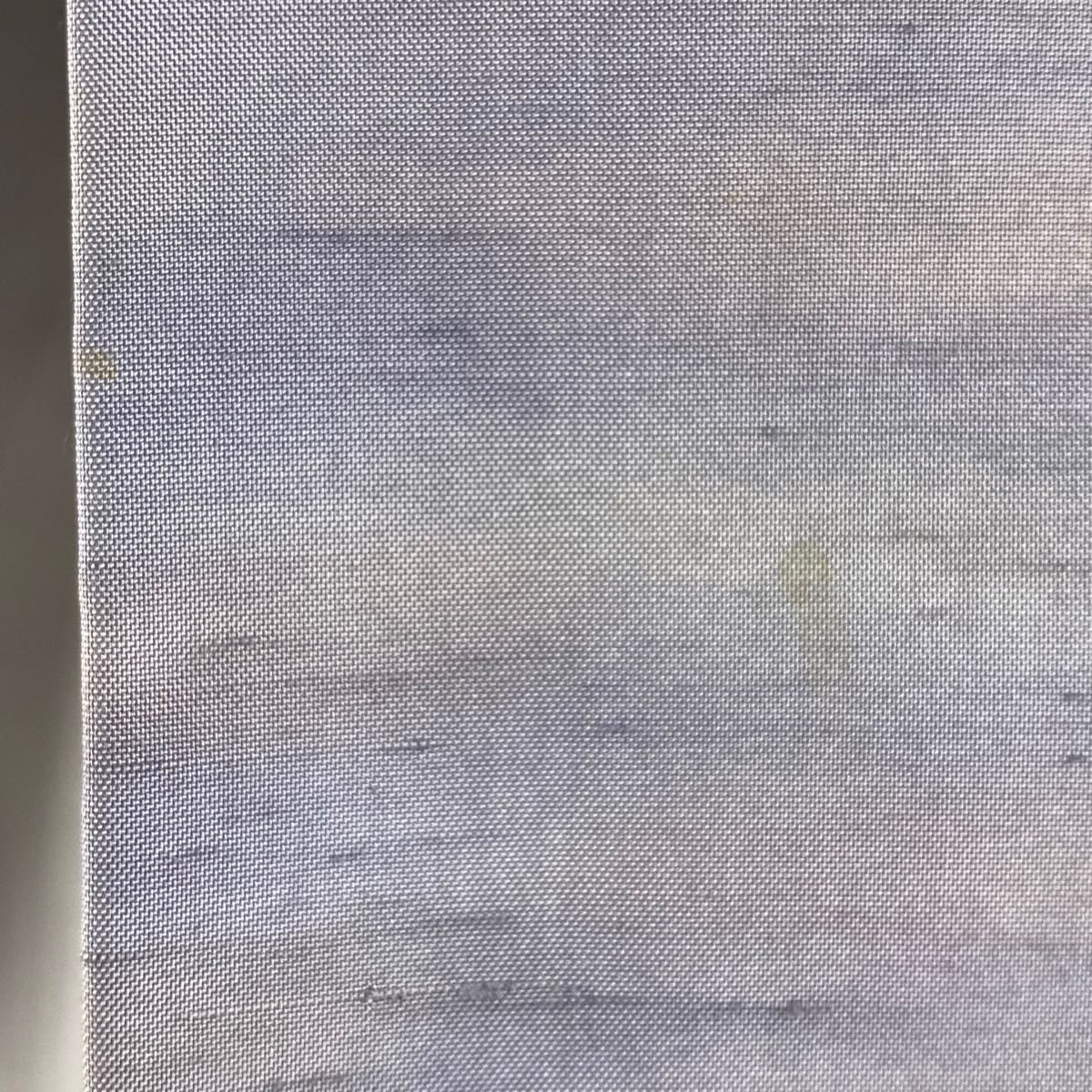  小紋 身丈162 5 cm 裄丈68 L 袷 牛首紬地 落款 霞ぼかし 灰紫 正絹 小紋 着物