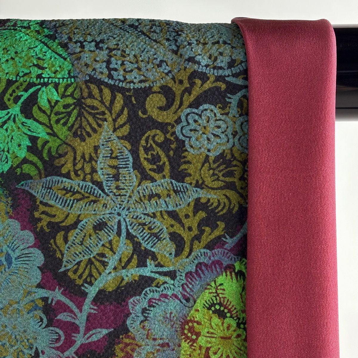  小紋 身丈162 cm 裄丈68 L 袷 前田仁仙 落款 草花 緑 正絹 小紋 着物