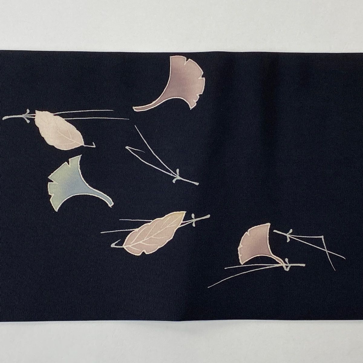 限定品！新品未仕立 博多帯 協和織 八寸名古屋帯 松菱 黒×紫 仕立代