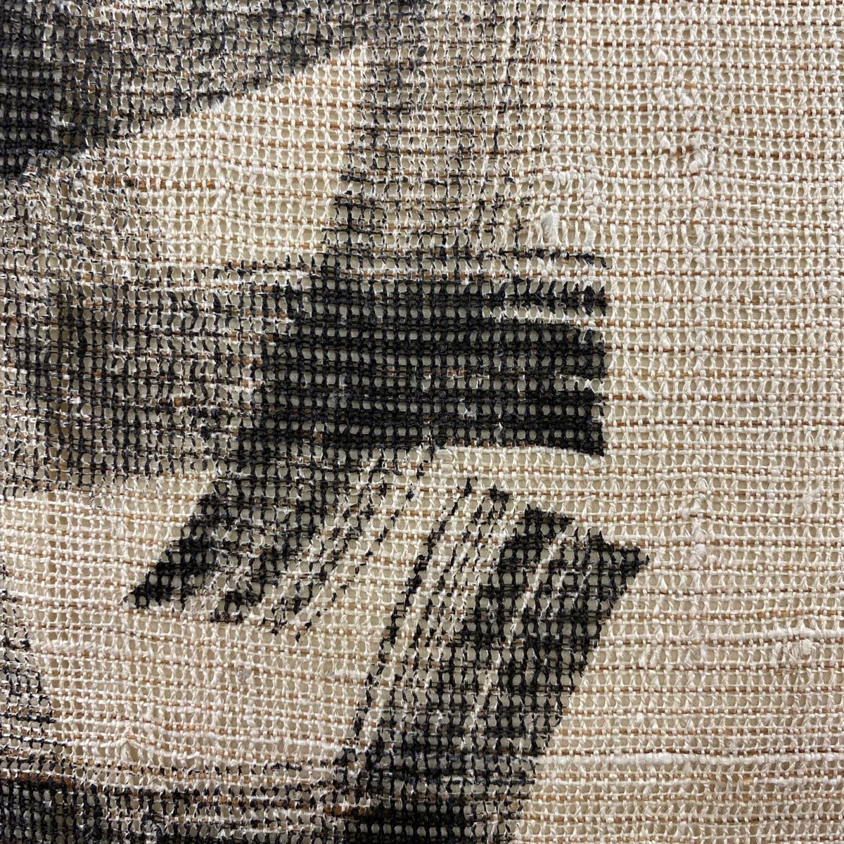 名古屋帯 夏帯 幾何学模様 ベージュ 正絹