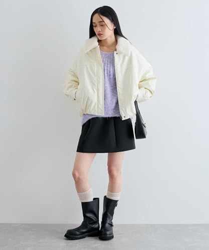  ビス ブルゾン エコファー取外し 合皮中綿ブルゾン レディース シロサブ 11 その他 フェイスケア