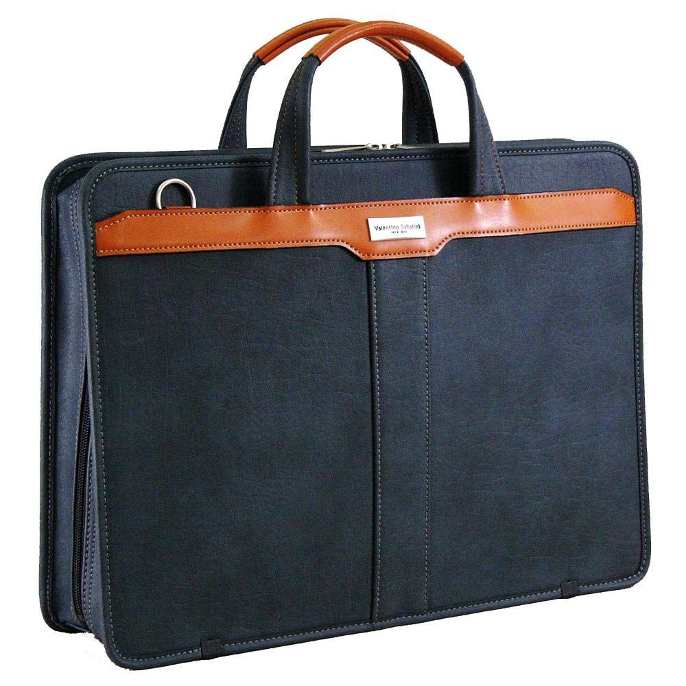 バレンチノサバティーニ ビジネスバッグ 本革付属 2WAY 木和田 鞄の聖地兵庫県豊岡市製 メンズ ネイビー