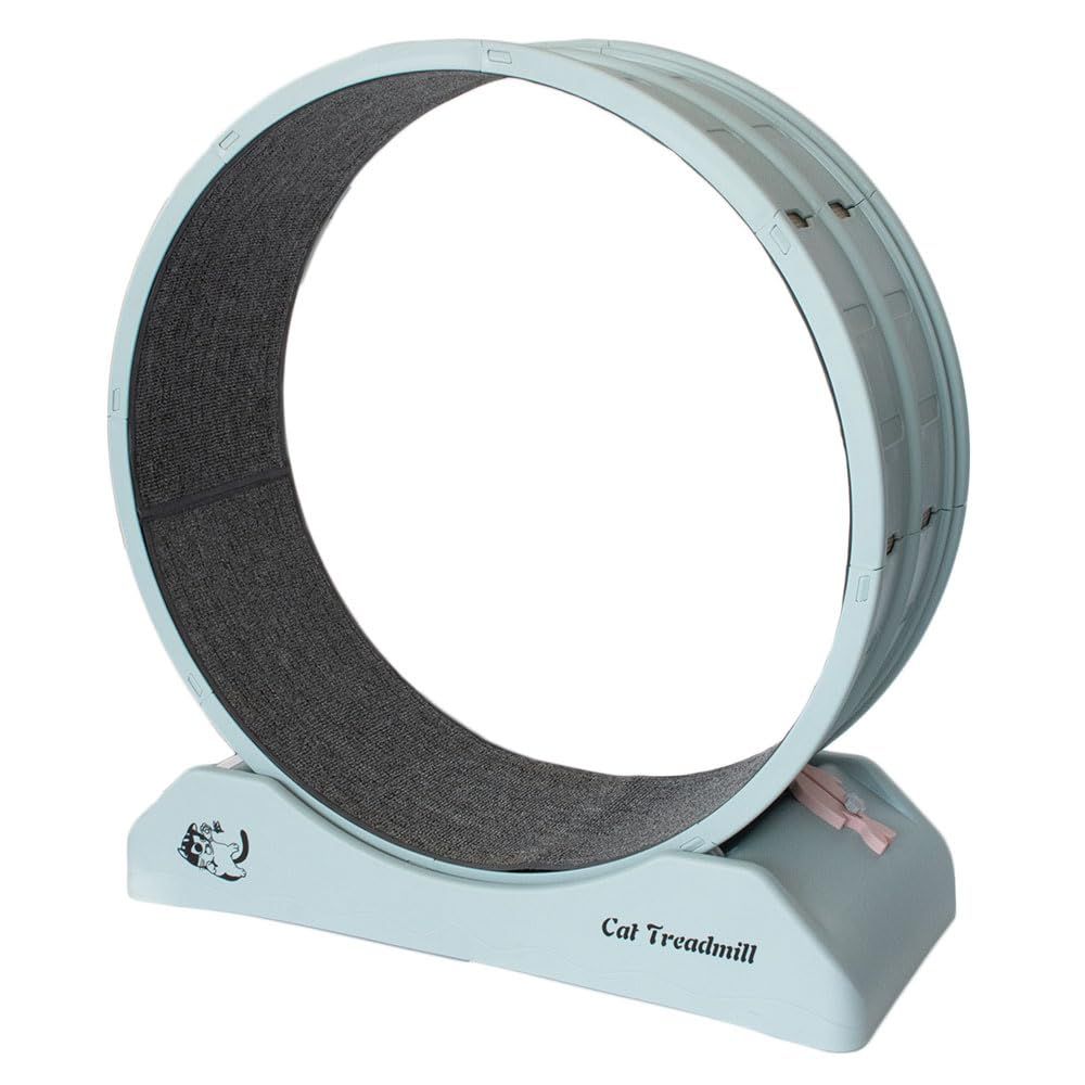 A-ITEM キャットトレーナー80 キャットホイール 猫ちゃん用ランニングホイール 直径80 cm キャットトレッドミル キャットランニングマシン 運動装置 ストレス発散 運動不足解消 キャットタワーがわり