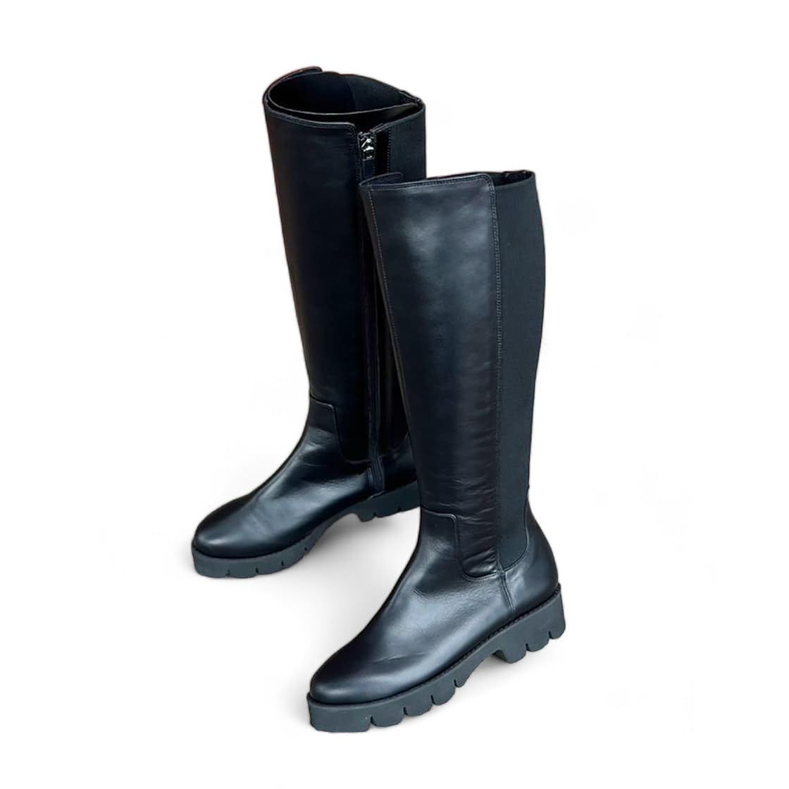 モネ ロングブーツ 214302 クロ