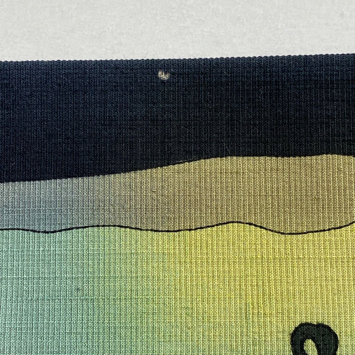  名古屋帯 紬地 動物 樹木 薄茶色 正絹 名古屋帯 帯