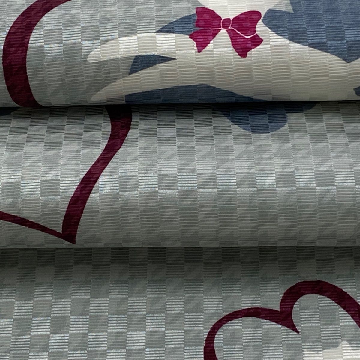 美品】 名古屋帯 逸品 猫 ハート 薄緑 正絹 【中古】 - メルカリ