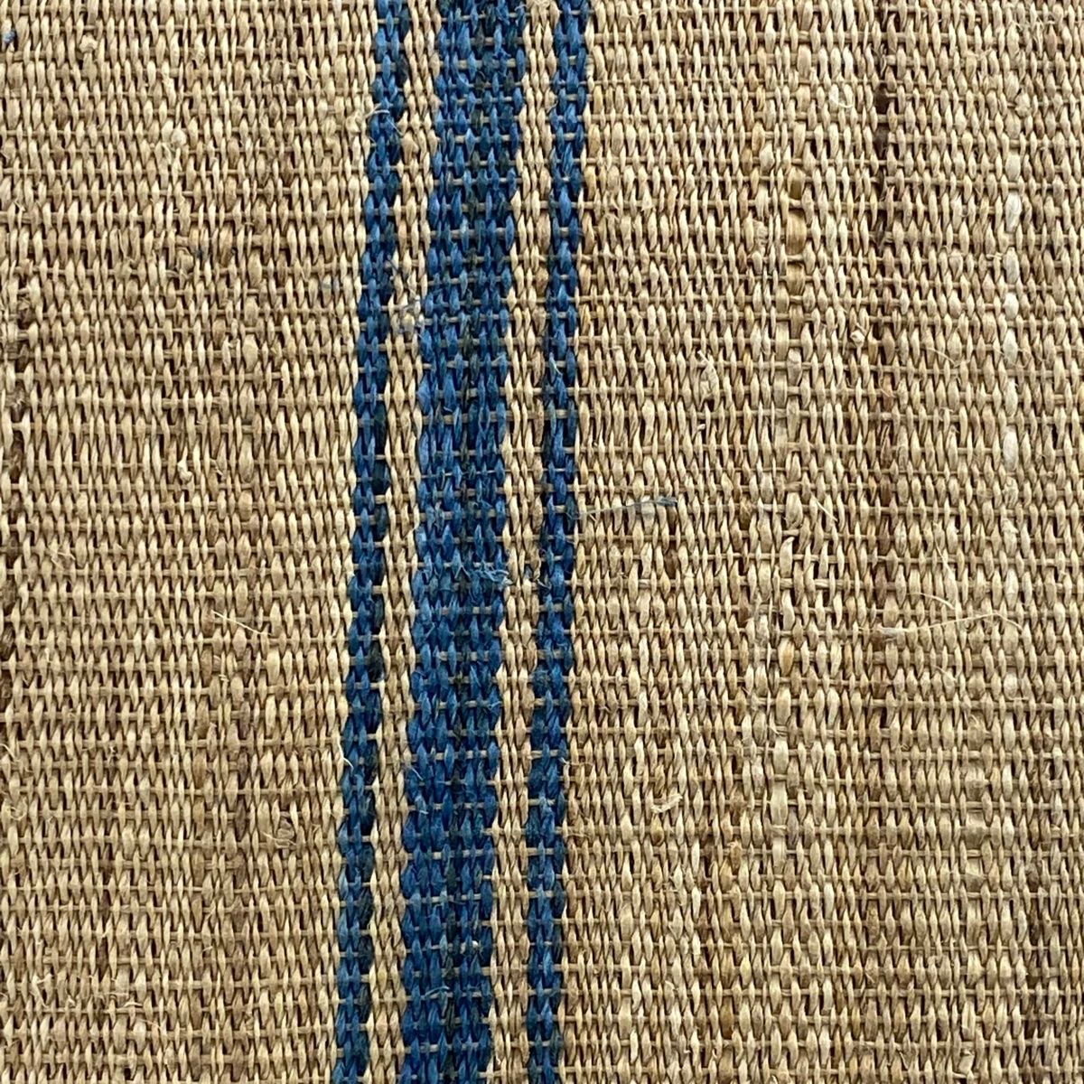 名古屋帯 八寸名古屋帯 アットウシ 藤谷るみ子 夏帯 縞 茶色