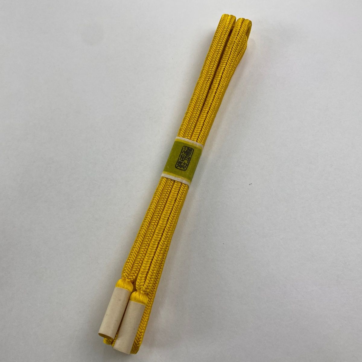 帯締め 無形文化財 有職組紐 道明 黄色 正絹 和装小物