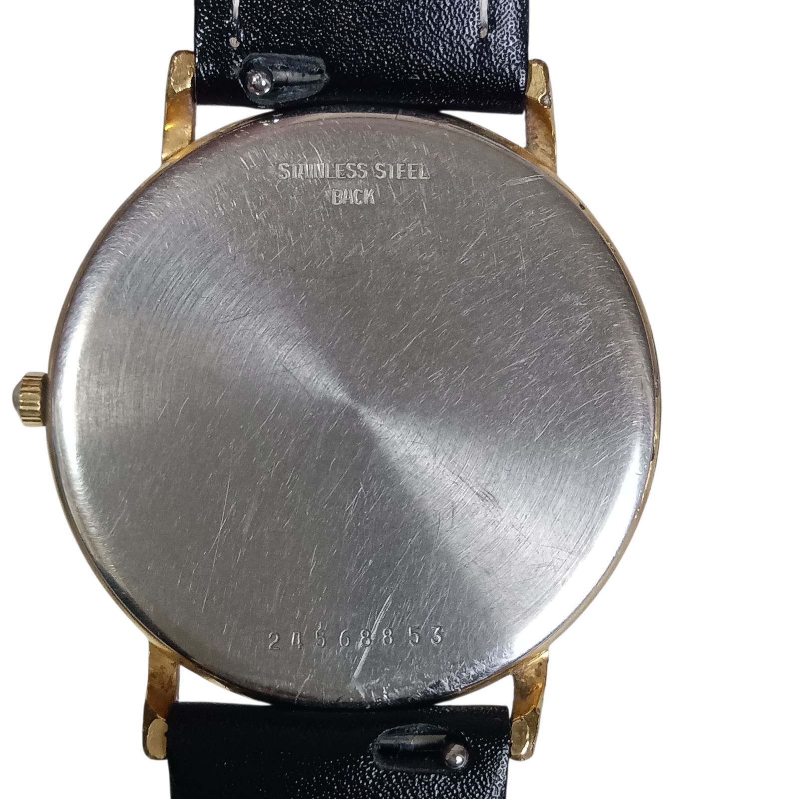  稼働 1114 1 LONGINES Presence ロンジン プレザンス メンズ腕時計 クォーツ デイト ゴールド文字盤 腕時計(クォーツ) 腕時計(アナログ)