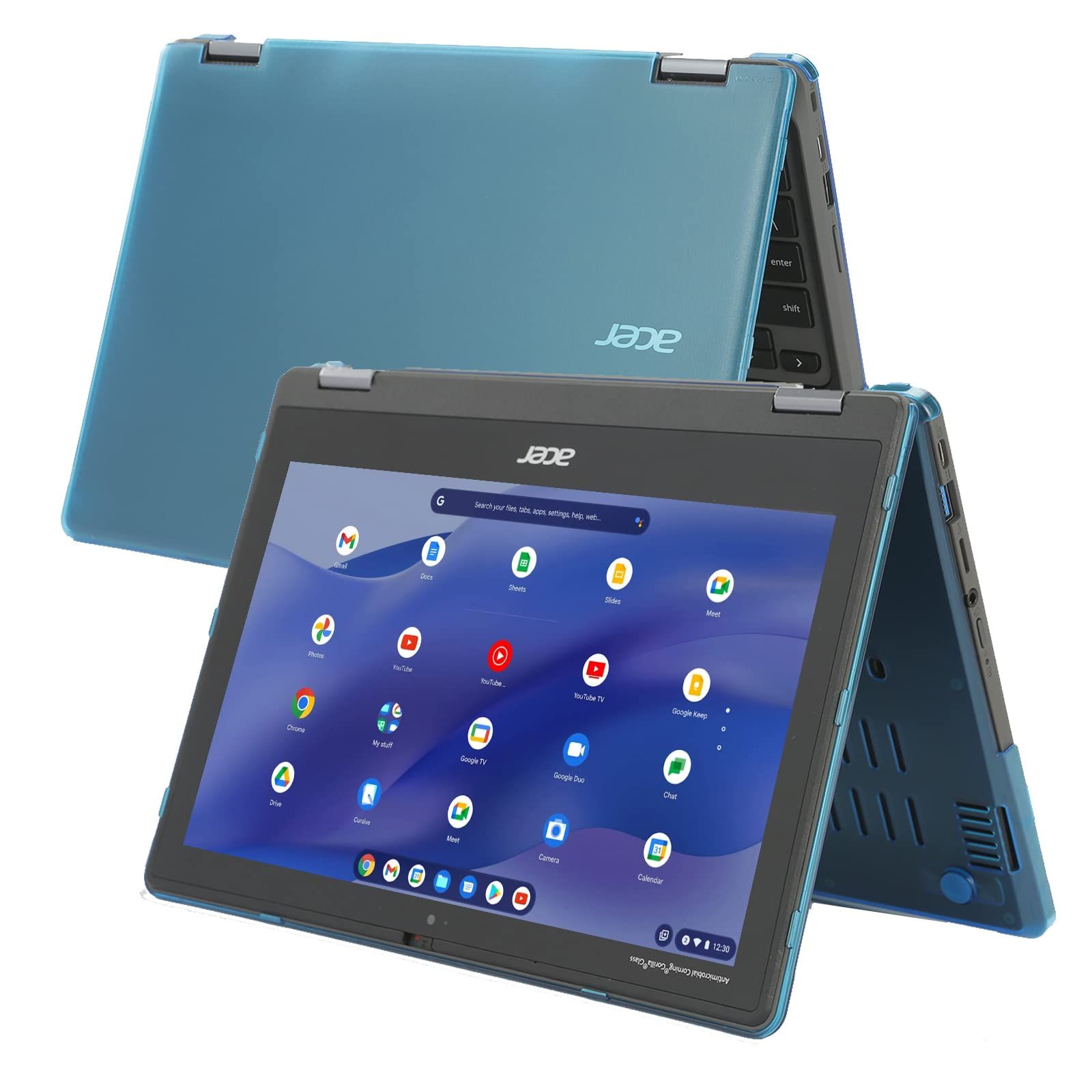 mCover ハードケース 2021 11.6インチ Acer Chromebook Spin 511 R753T シリーズ 2-in-1 ノートパソコンにのみ対応 他のAcerモデルには対応していません - Aqua