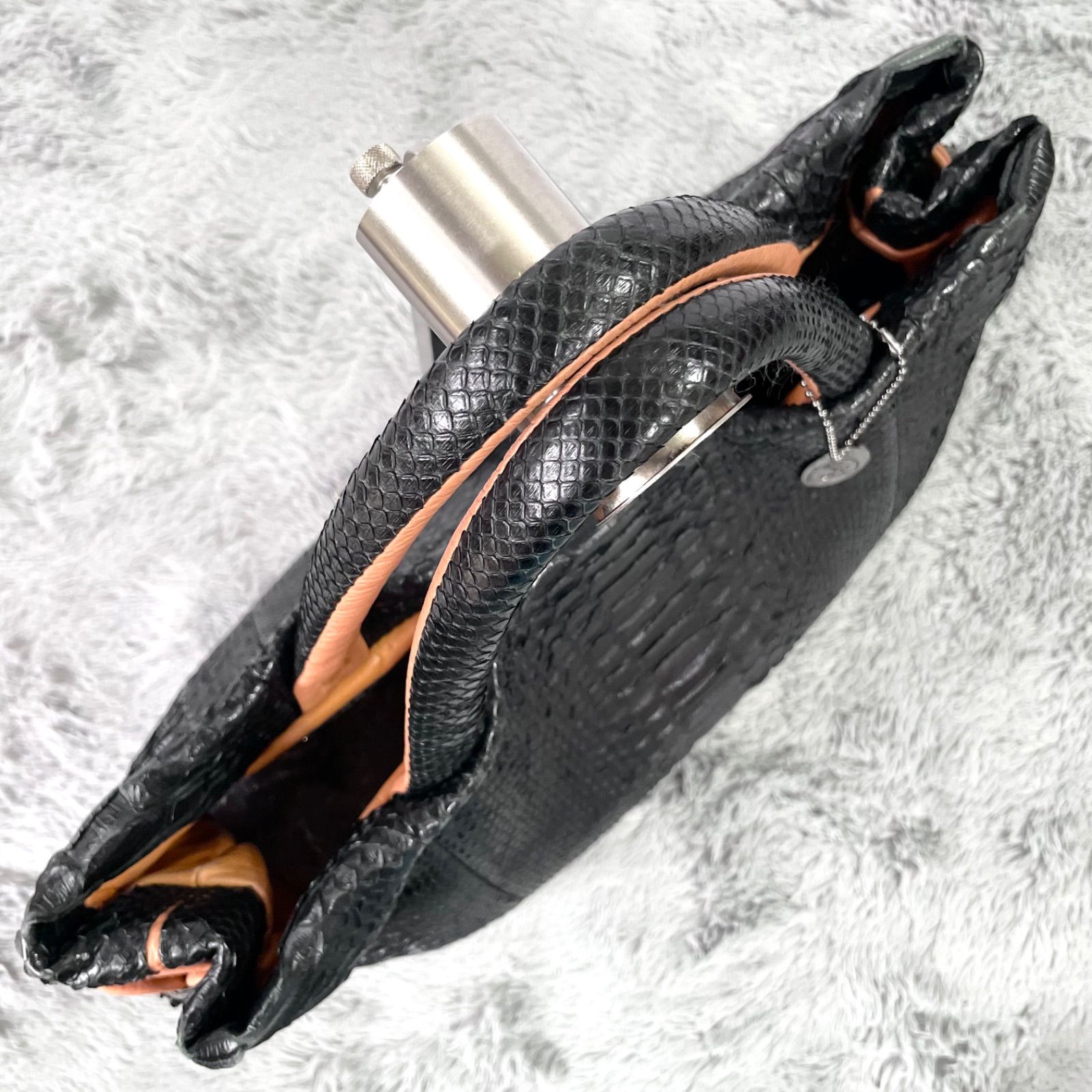 極美品✨ANGIE the cat パイソン トートバッグ ハンドバッグ JRA認定