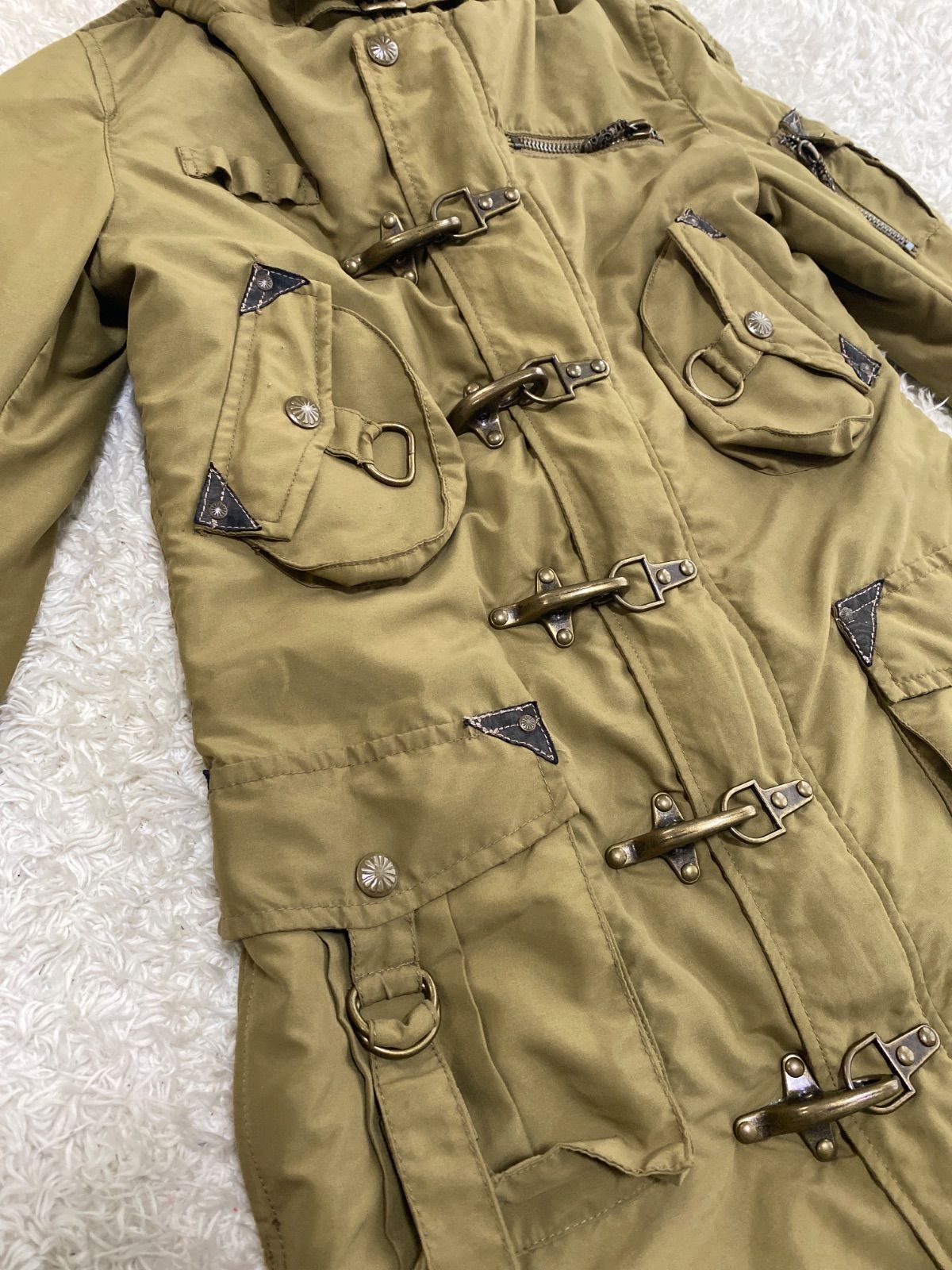 Archive ファイヤーマン モッズコート ドローコード ファー パンク grove モッズコート コート 「撥水」4WAYフェイクファーライナー