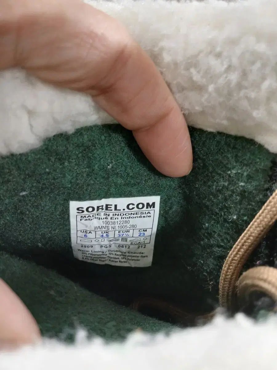 ソレル カリブ レディース ブランド ブーツ 防寒用 230 mm