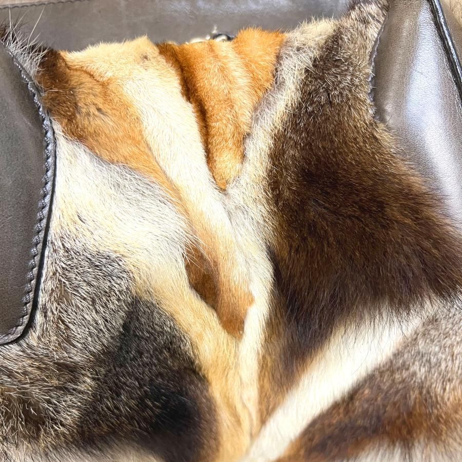 ラビットファー レザー