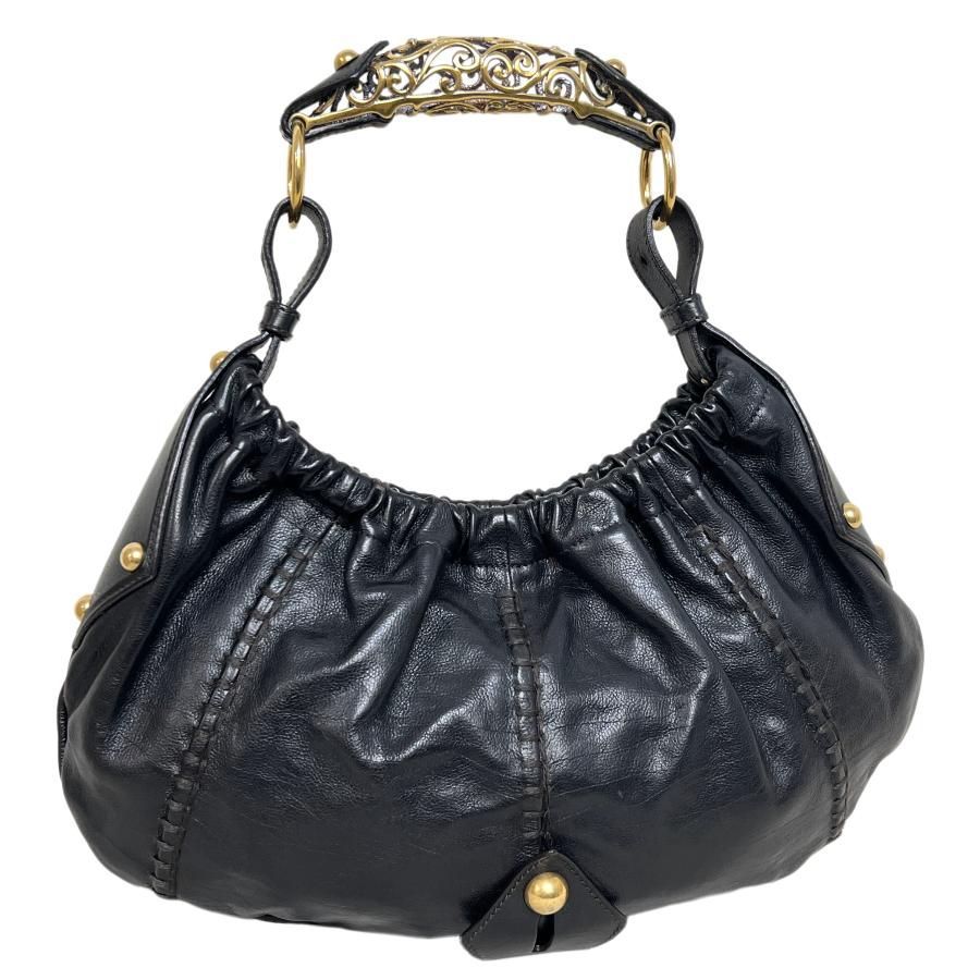 美品✨イヴサンローラン モンバサ ワンショルダー リヴゴージュ レザー ブラック 希少⭐️イヴサンローラン モンバサ ワンショルダー リヴゴージュ