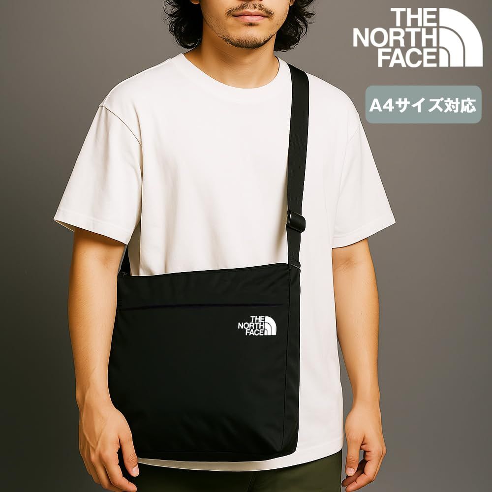ザノースフェイス バッグ メンズ レディース ショルダーバッグ シンプル クロスバッグ L ナイロン ブラック A4対応 NN2PQ62A 並行輸入品