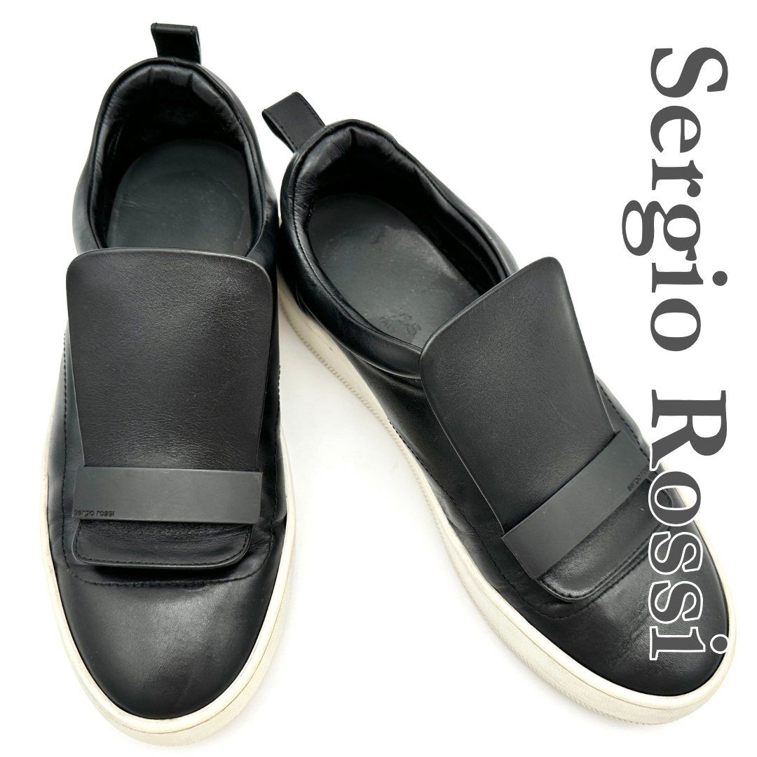 36 Sergio Rossi フラットシューズ sr1 黒　23 36 Sergio Rossi フラットシューズ sr1 黒 23 36 Sergio Rossi