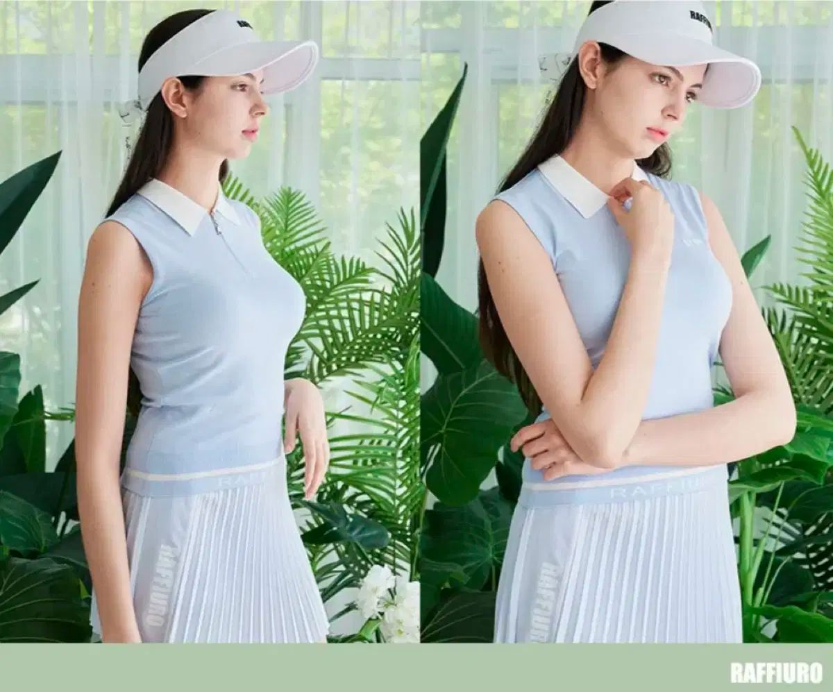 ラピユーロ ゴルフウェア ノースリーブ Tシャツ スカート セット