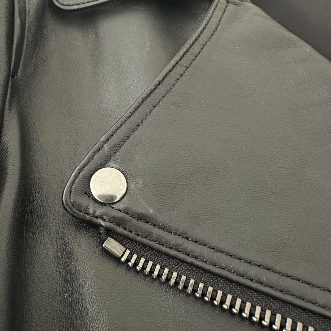 Theory 22AW ラムレザー LUXE LEATHER MOTO JKT ダブルライダース