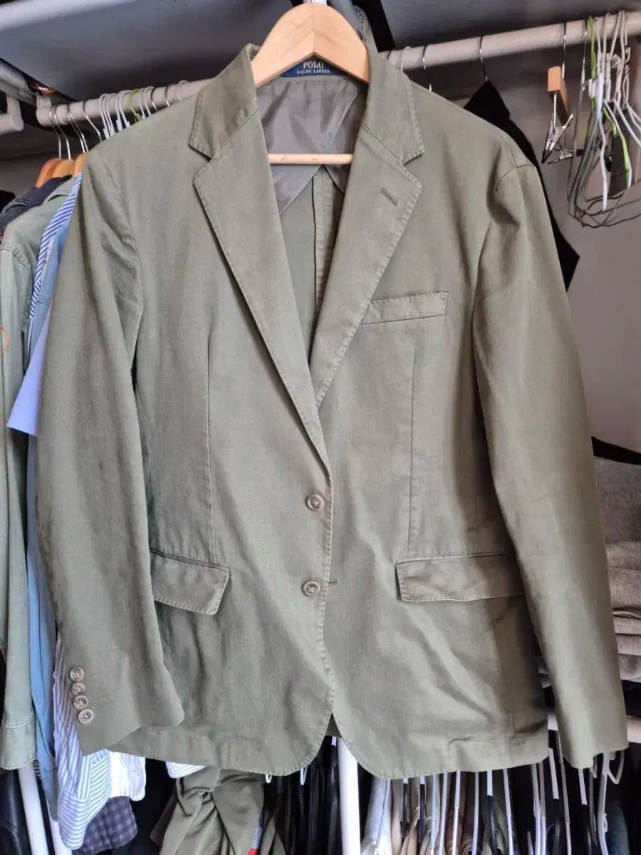 メイドインポルトガル ポロラルフローレン カーキ ブレーザー 40r