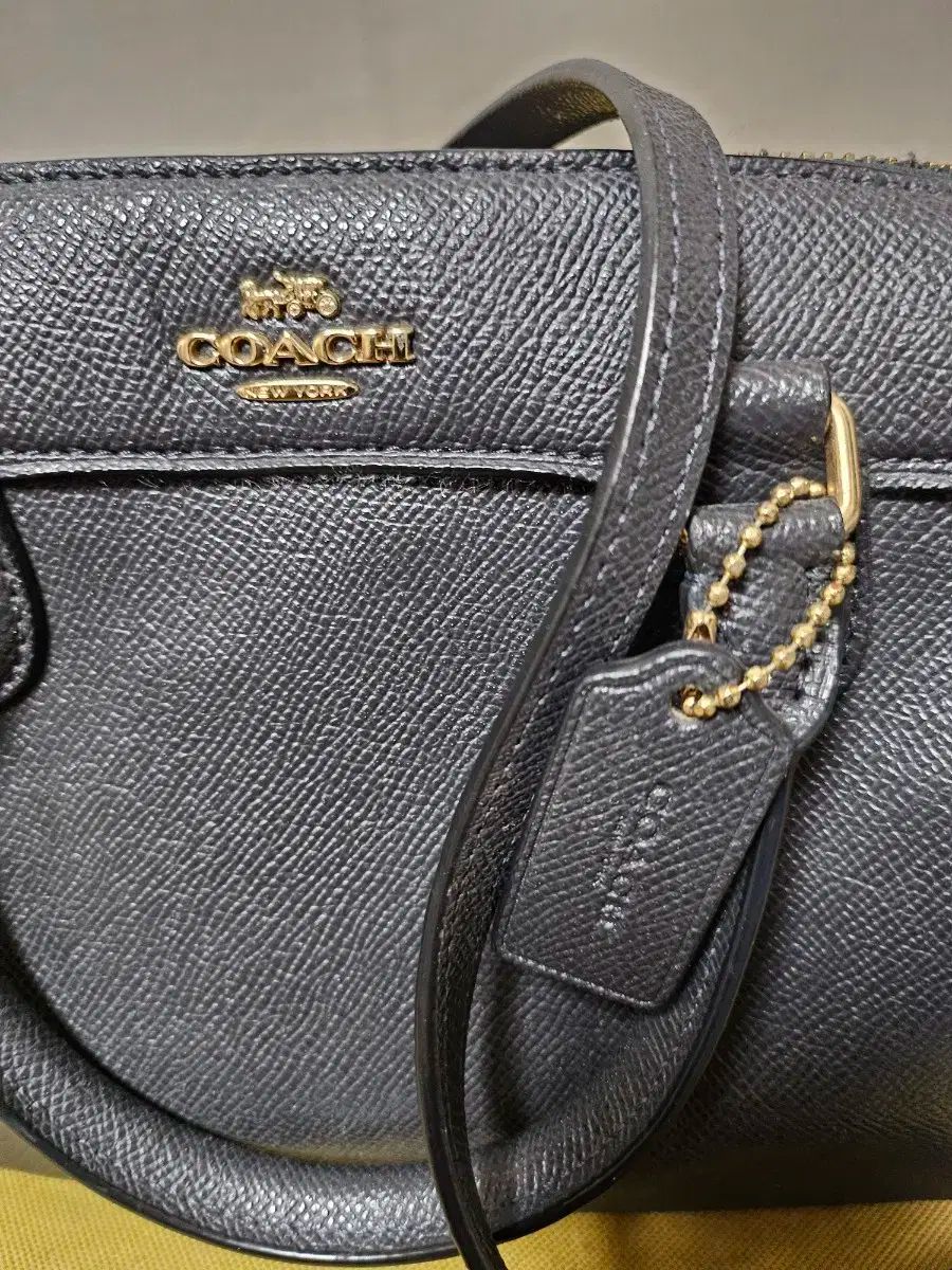 COACH ブラック ミニ チュール シャーチェルバッグ