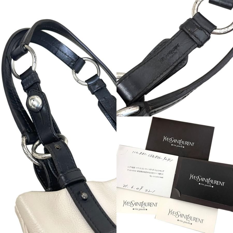 イヴサンローラン　リヴゴーシュ　肩掛け　レザー　ヴィンテージ　バッグ イヴサンローランリヴゴーシュ/ショルダーバッグ/モンバサ/ライト