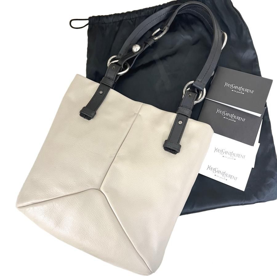 イヴサンローラン　リヴゴーシュ　肩掛け　レザー　ヴィンテージ　バッグ イヴサンローランリヴゴーシュ/ショルダーバッグ/モンバサ/ライト
