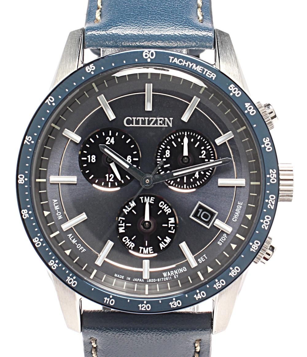 シチズン 腕時計 E820-S097622 ソーラー ネイビー メンズ CITIZEN