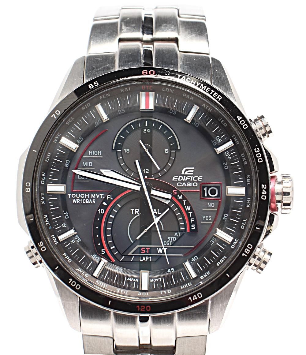 カシオ 腕時計 EDIFICE エディフィス EQW-A1300 ソーラー ブラック メンズ CASIO