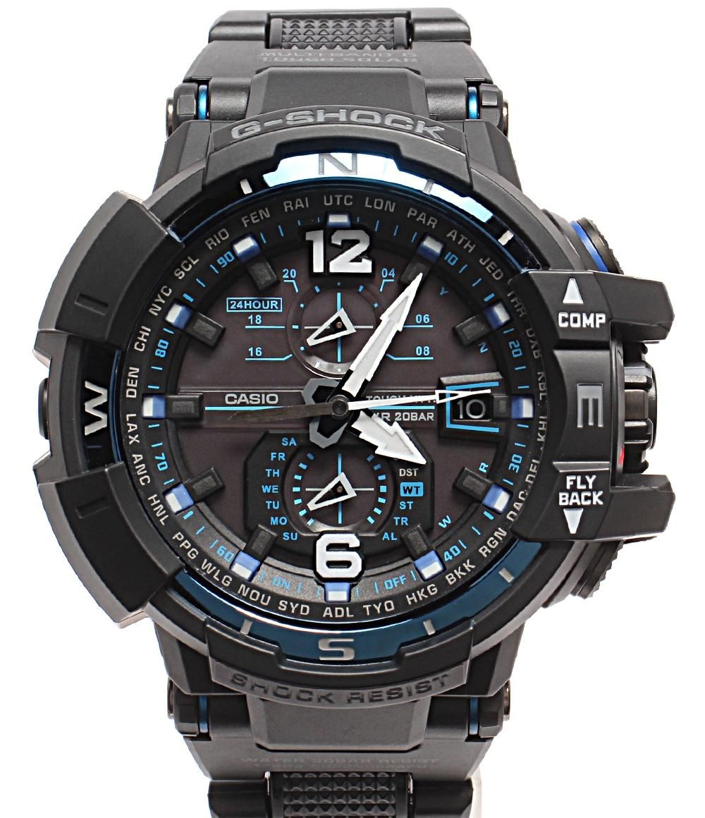 カシオ 腕時計 グラビティマスター G-SHOCK GW-A1100FC ソーラー ブラック メンズ CASIO