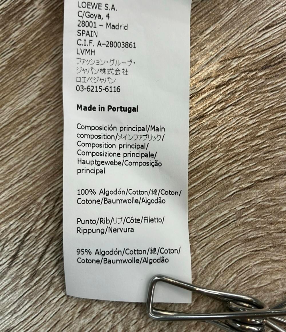 【人気新作】 ロエベ 半袖Tシャツ アナグラム スリットカットソー チェストロゴ S359341XA4 レディース SIZE M LOEWE お見逃し無く！