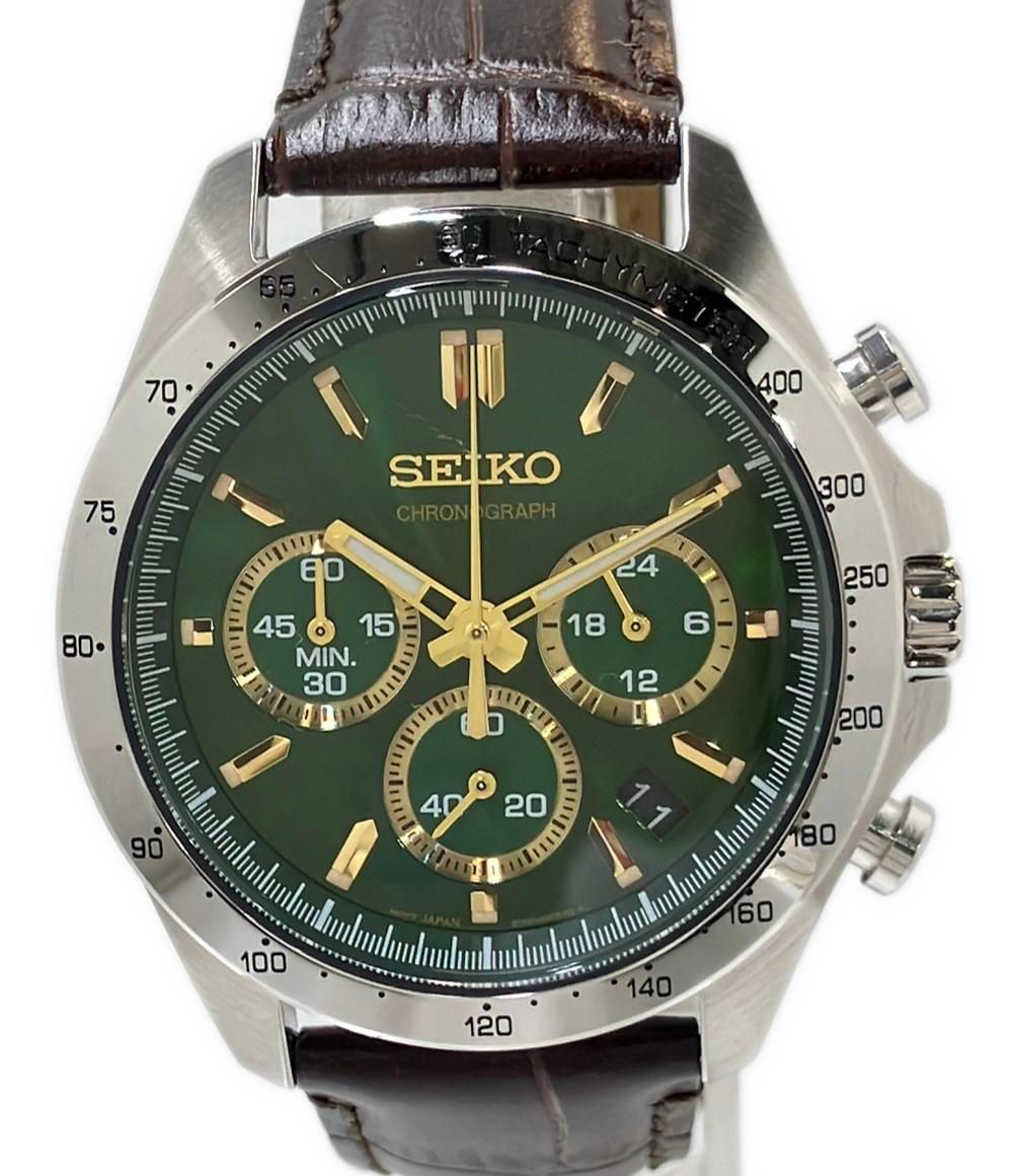 セイコー 腕時計 スピリット 8T63-00D0 クオーツ グリーン メンズ SEIKO