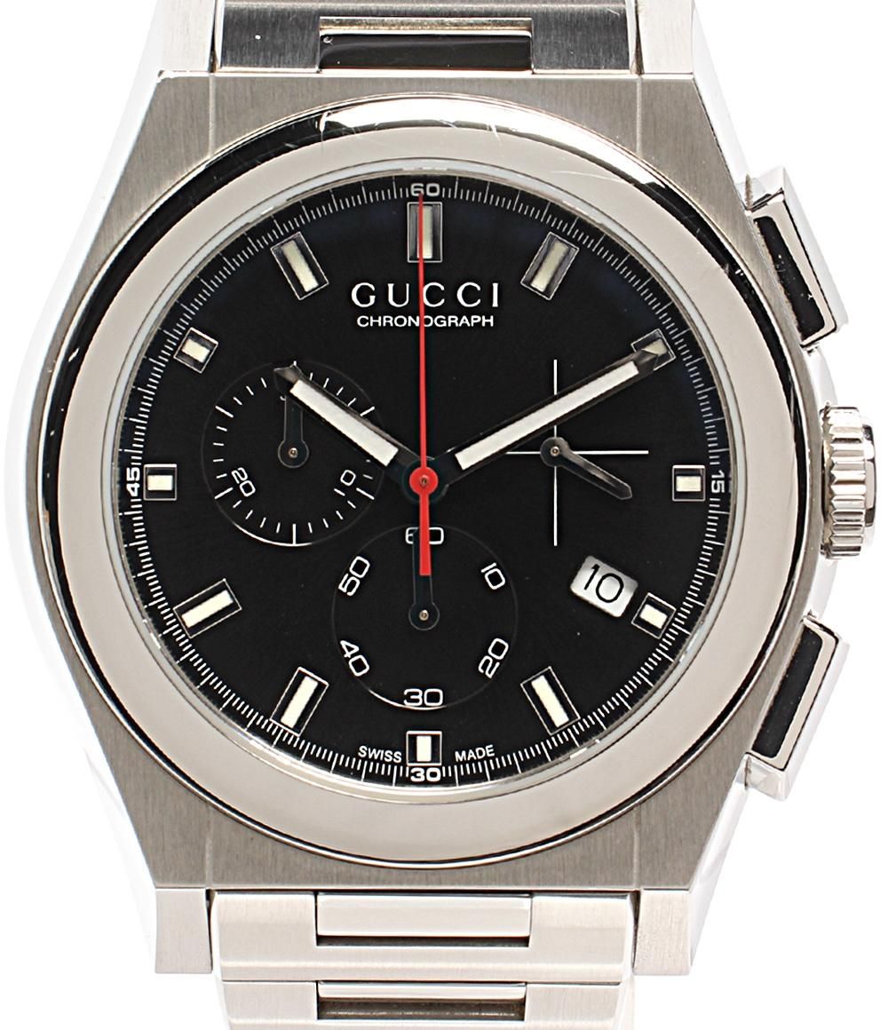 グッチ 腕時計 パンテオン 115.2 クオーツ ブラック メンズ GUCCI