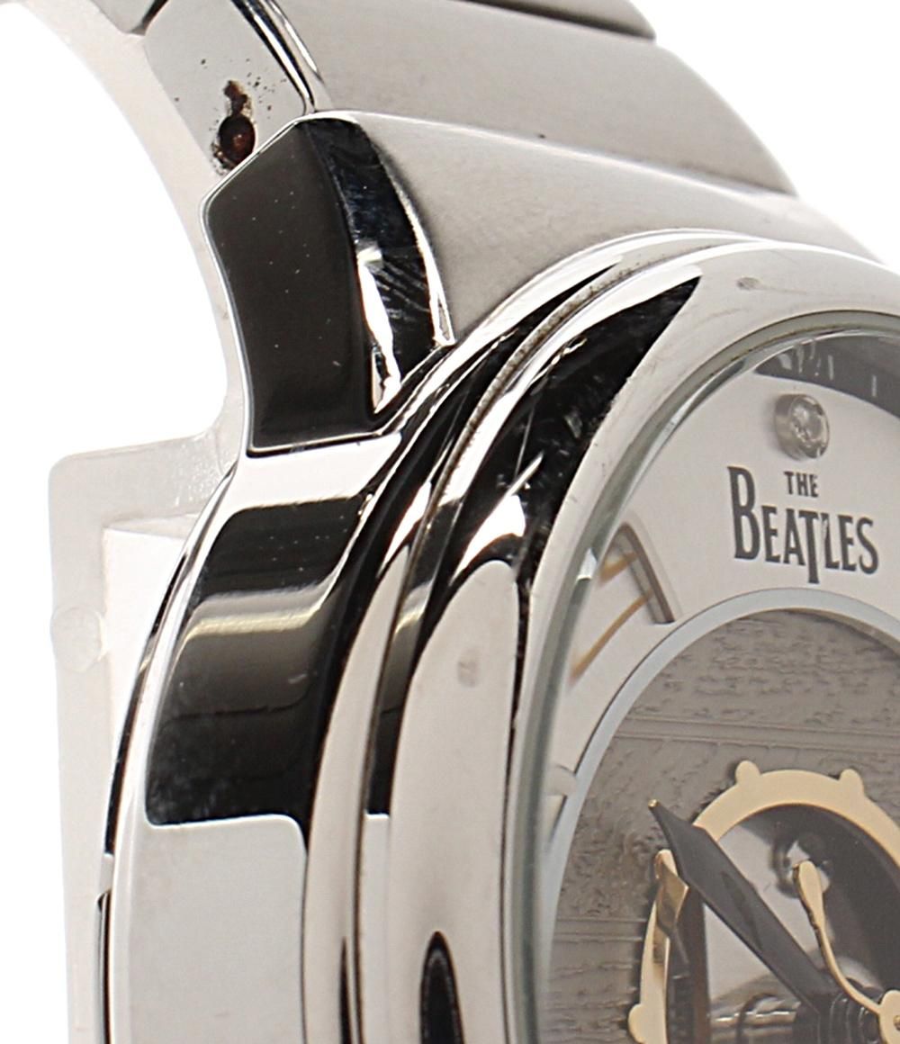  腕時計 THE BEATLES LET IT BE 50周年記念 ルーフトップ コンサート トリビュートモデル 自動巻き シルバー ユニセックス その他 時計